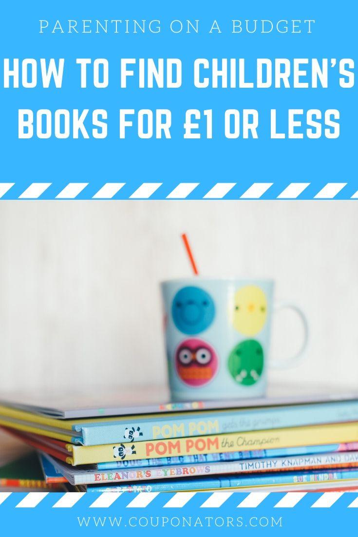 Pin image for "how to find children books for £1 or less"