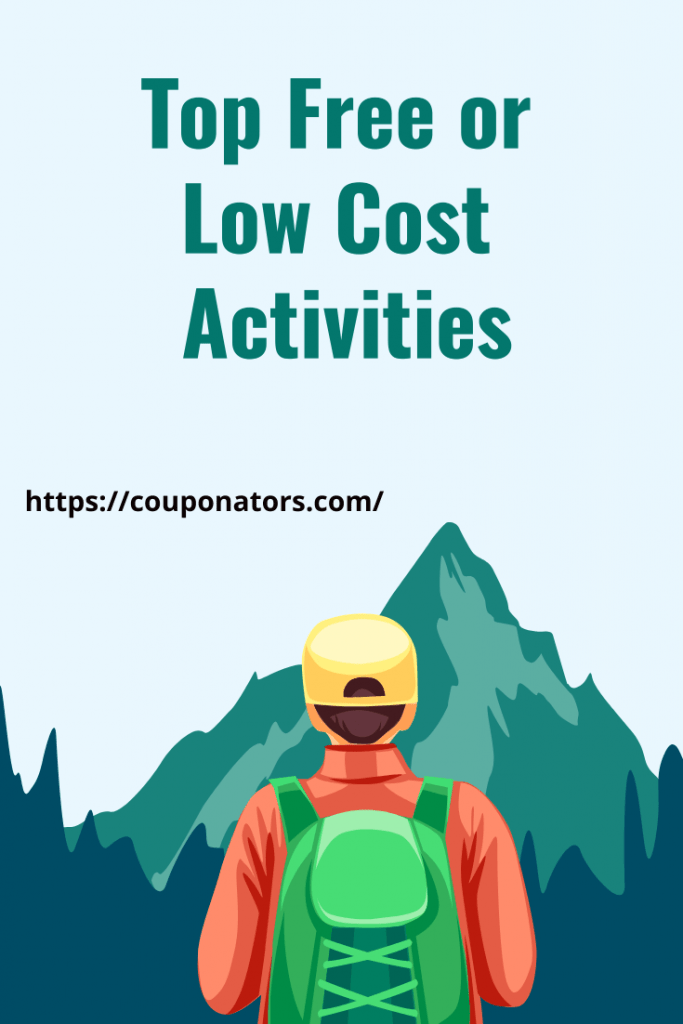 Top Free or Low Cost Activities Pinterest Image